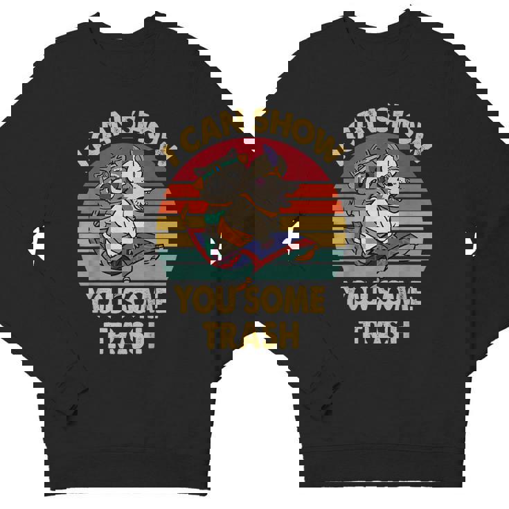Raccoon Vintage Youth Crewneck Sweatshirt | Retro Style for Nature Lovers