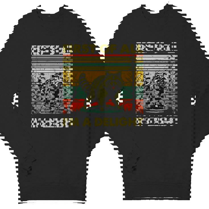 Retro Angry Raccoon Youth Sweatshirt | Delightful Animal Design
