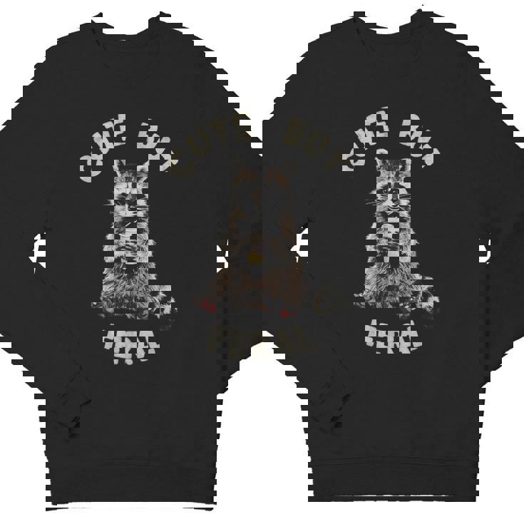 Sarcastic Raccoon Youth Crewneck Sweatshirt - Cute & Feral Design