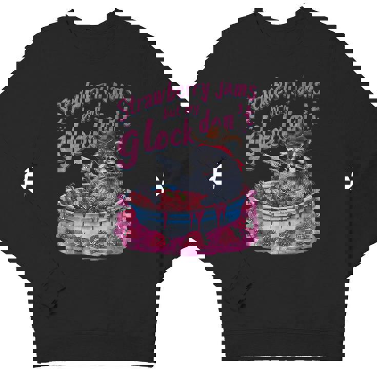 Strawberry Jam Raccoon Youth Crewneck Sweatshirt - Funny & Playful Design