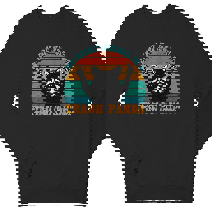 Trash Panda Raccoon Youth Crewneck Sweatshirt - Cute Spirit Animal Design