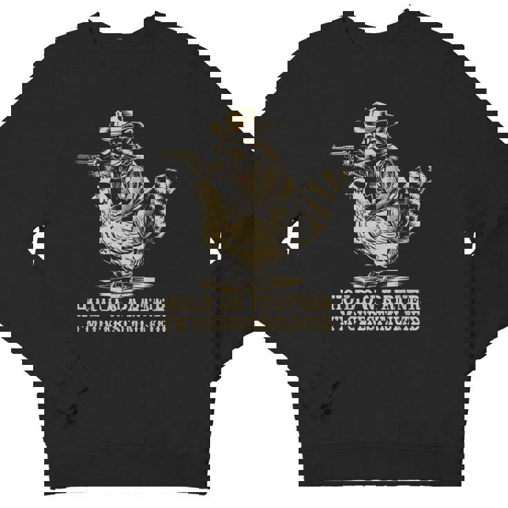Vintage Cowboy Raccoon Crewneck Sweatshirt - Fun Western Style