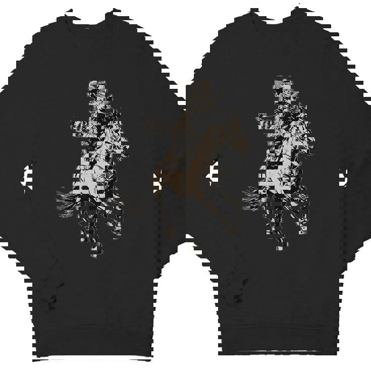 Vintage Cowboy Raccoon Crewneck Sweatshirt - Retro 90s Western Style