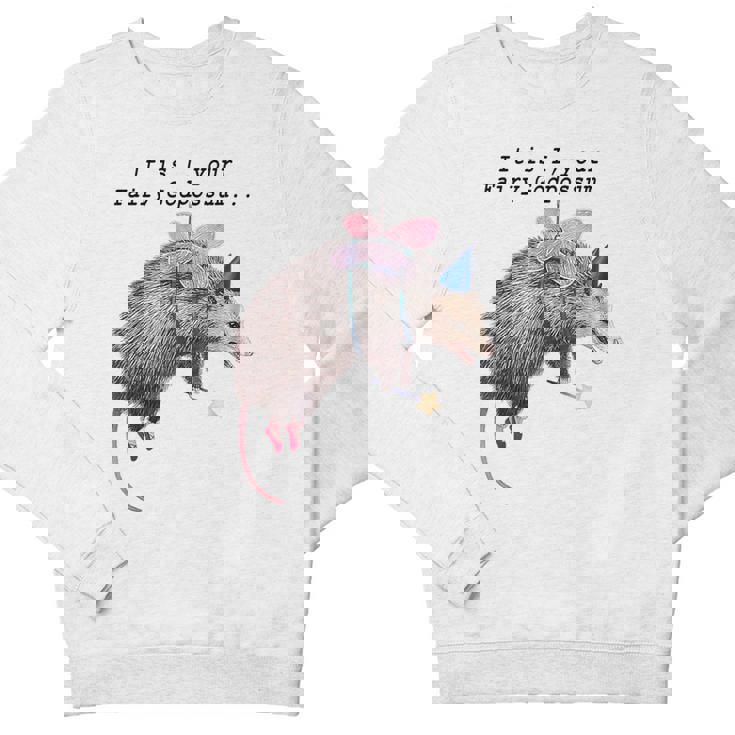 Fairy Godpossum Youth Crewneck Sweatshirt - Whimsical Raccoon Design