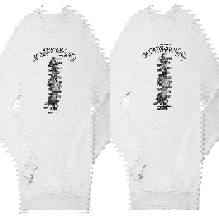 Raccoon Cowboy Crewneck Sweatshirt for Youth - Fun Western Theme