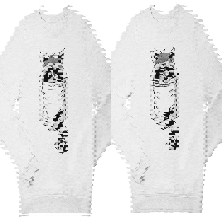 Raccoon 'Trash Panda' Youth Crewneck Sweatshirt | Blue Cartoon Theme