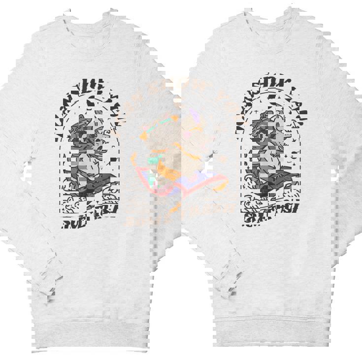 Youth Crewneck Sweatshirt - Raccoon & Possum - Fun Animal Art