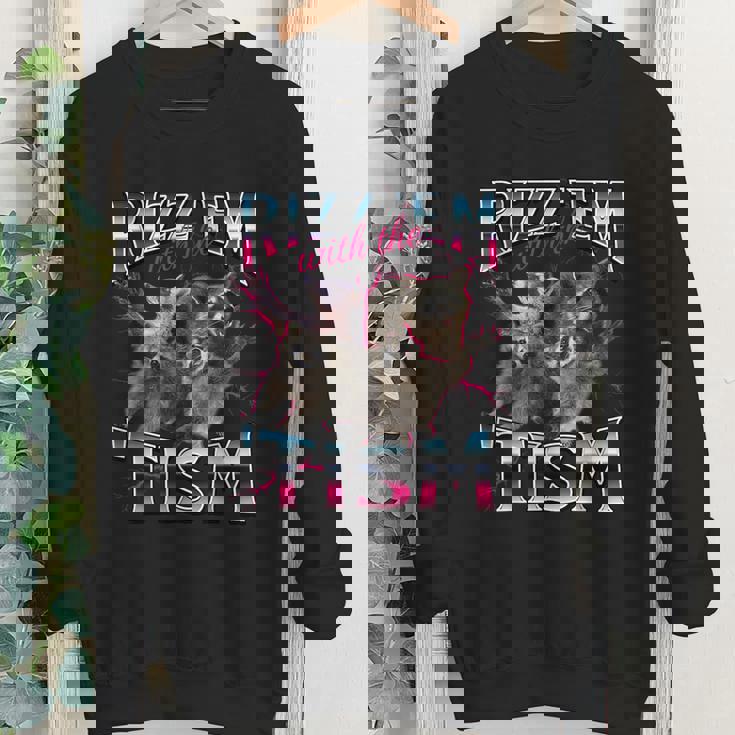 Autism Raccoon Youth Sweatshirt - Fun Meme Style for Kids