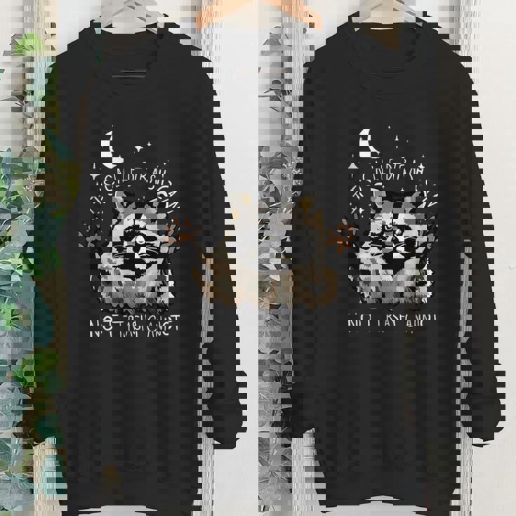 It's Called Trash Can Not Trash Cannot Funny Racoon Youth Crewneck Sweatshirt