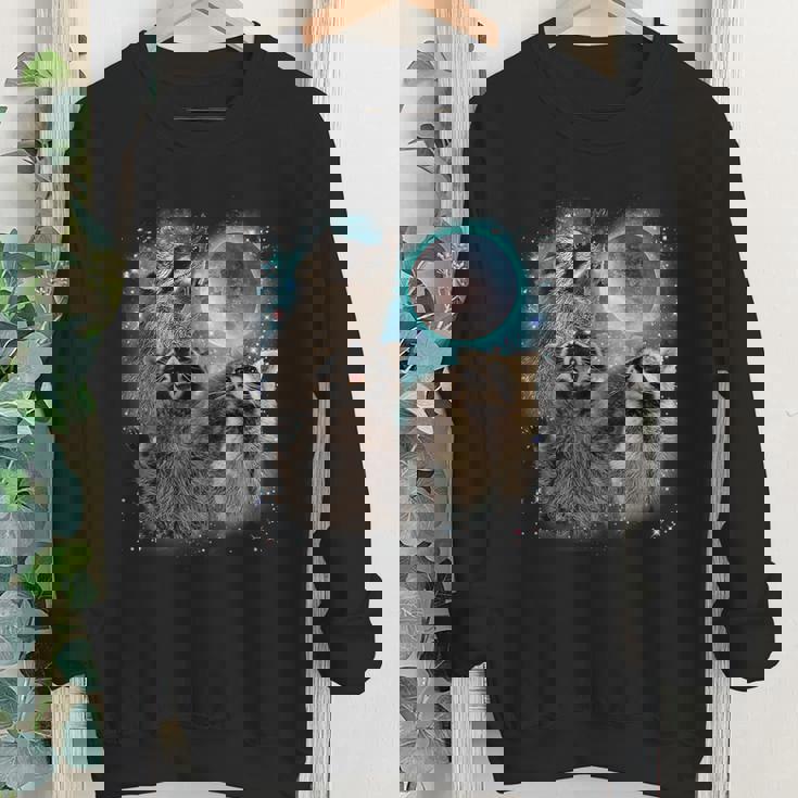 Raccoon Moon Sweatshirt - Unisex Crewneck for All Ages | Cozy