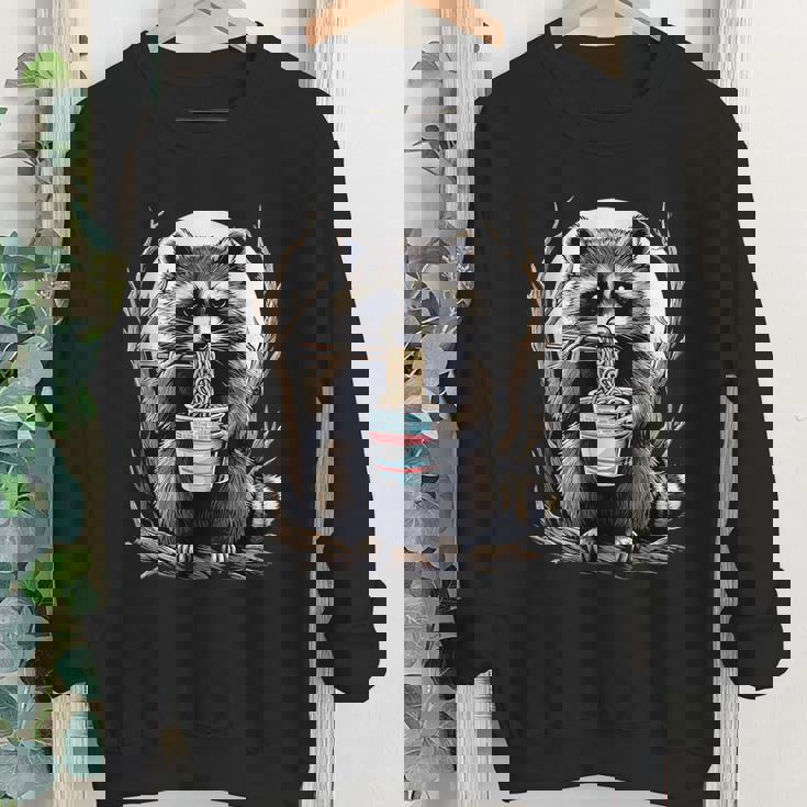 Raccoon Noodle Cup Sweatshirt - Unisex Crewneck, Cozy Casual Wear