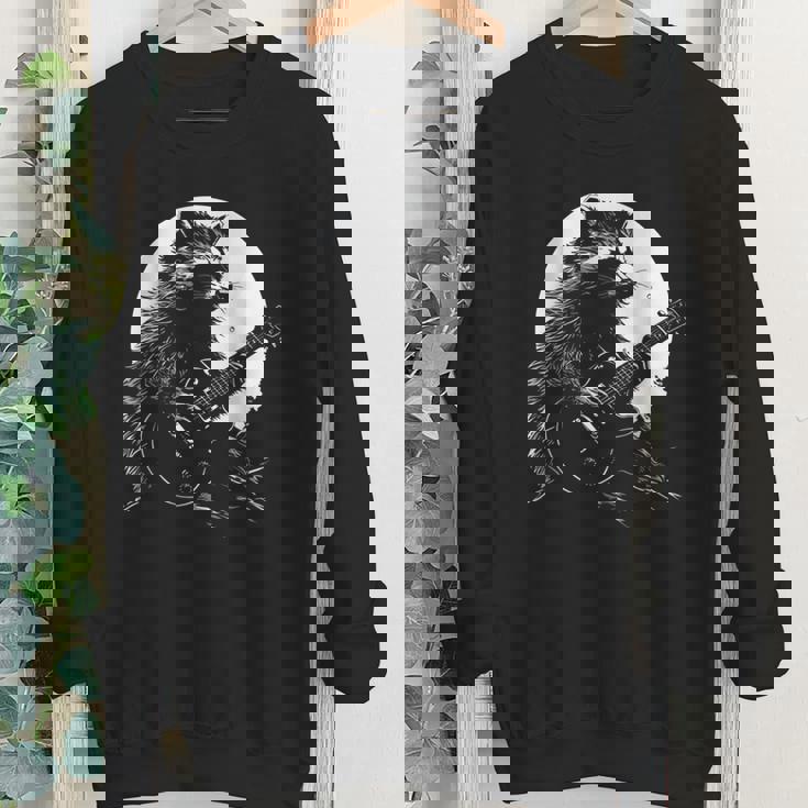 Raccoon Playing Guitar Youth Sweatshirt - Cozy Music Lover's Tee