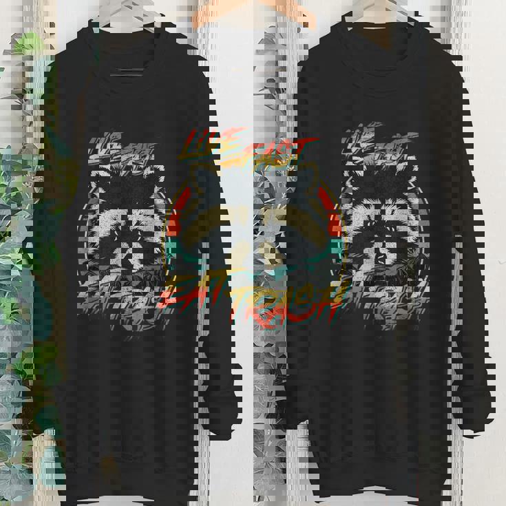 Raccoon Retro Crewneck Sweatshirt | Youth | Fun Graphic Theme
