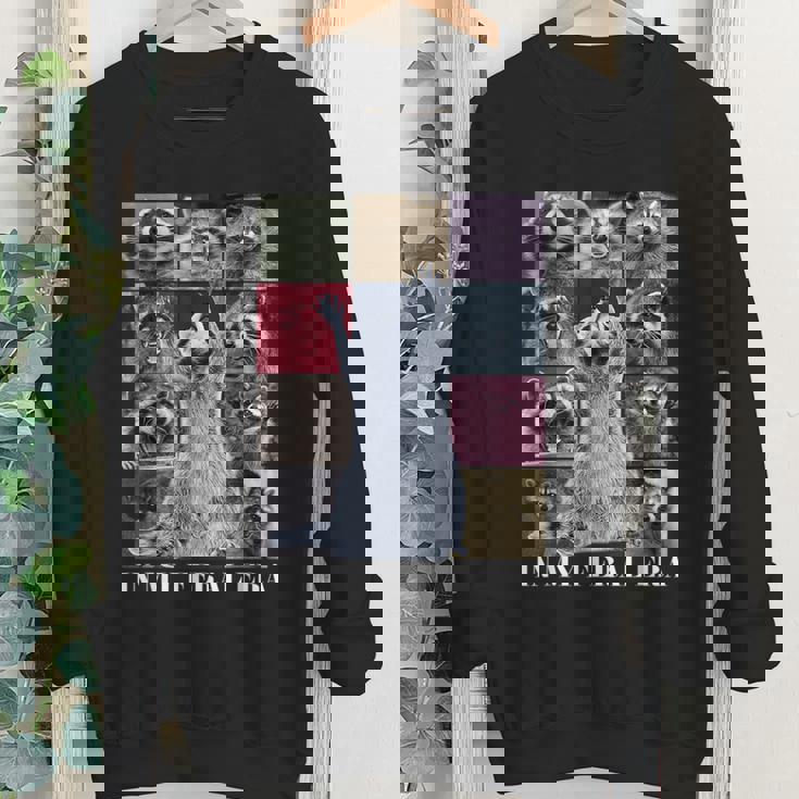 Raccoon Team Trash Youth Crewneck Sweatshirt - Fun Animal Meme