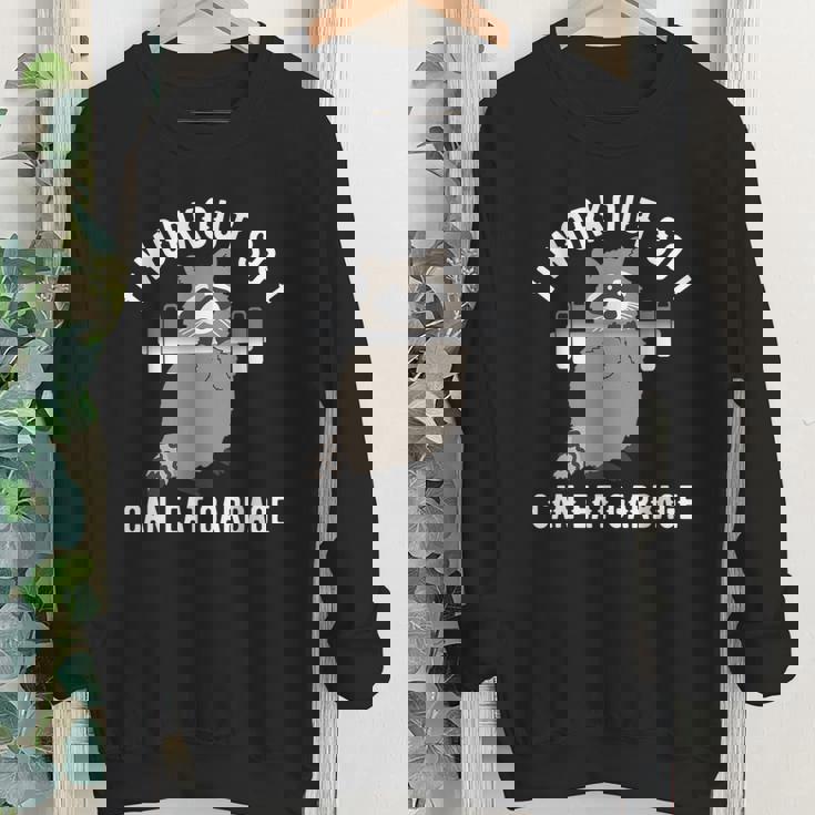 Raccoon Trash Panda Crewneck Sweatshirt - Fun Gym Attire for Youth