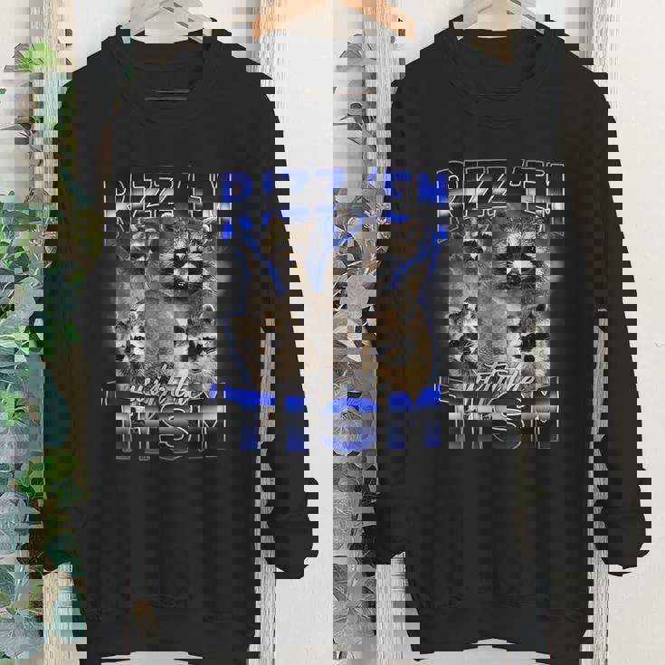 Rizz Autistic Raccoon Meme Youth Crewneck Sweatshirt - Fun Style