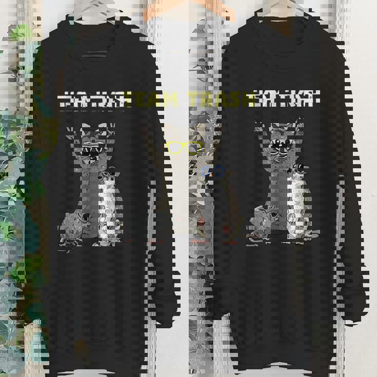 Team Trash Animals Youth Crewneck Sweatshirt - Fun Garbage Gang