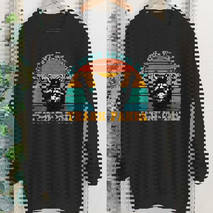 Trash Panda Raccoon Youth Crewneck Sweatshirt - Cute Spirit Animal Design