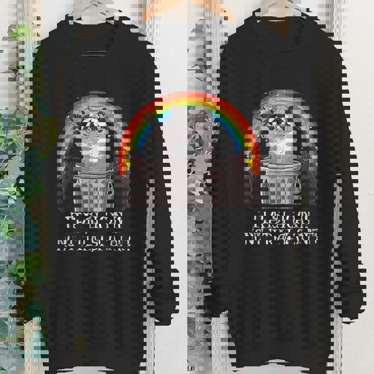 Trash Panda Raccoon Youth Crewneck Sweatshirt - Fun Animal Design