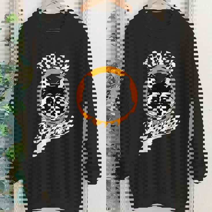 Trash Panda Youth Crewneck Sweatshirt - Cartoon Raccoon Design