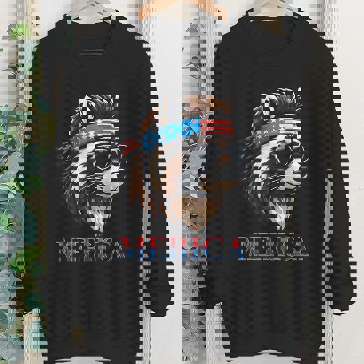 Vintage Raccoon Youth Crewneck Sweatshirt | Unique Statement Piece