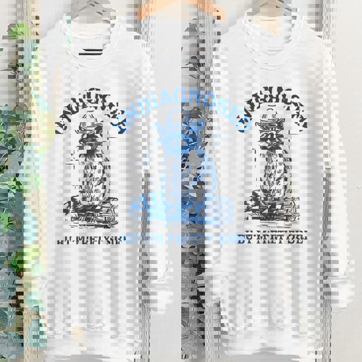 Cowboy Raccoon Meme Youth Crewneck - Fun & Quirky Statement Sweatshirt