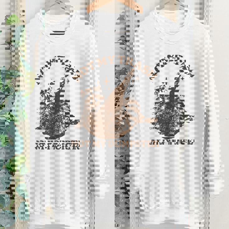 Sarcastic Raccoon Youth Crewneck Sweatshirt - Fun Statement Apparel