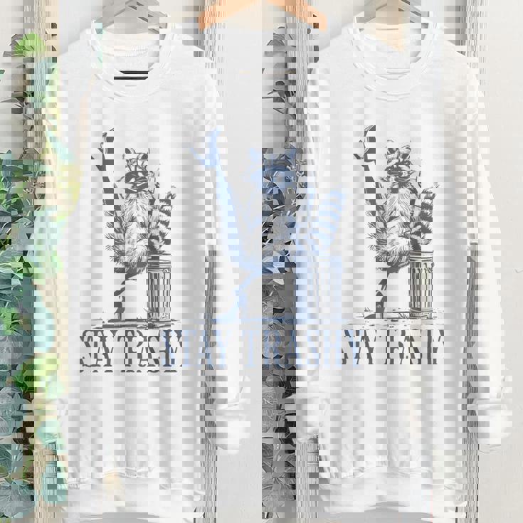 Stay Trashy Raccoon Halloween Youth Sweatshirt | Fun & Unique