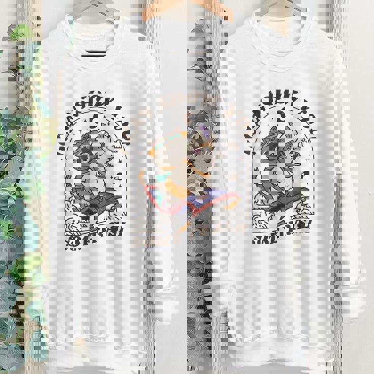 Youth Crewneck Sweatshirt - Raccoon & Possum - Fun Animal Art