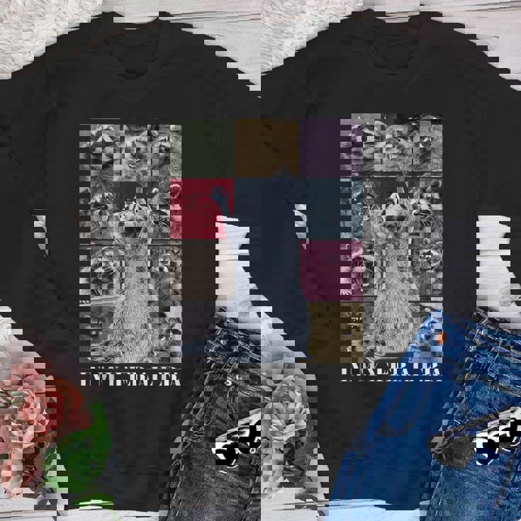 Raccoon Team Trash Youth Crewneck Sweatshirt - Fun Animal Meme