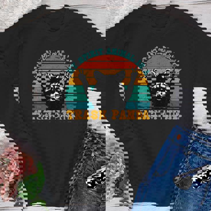 Trash Panda Raccoon Youth Crewneck Sweatshirt - Cute Spirit Animal Design