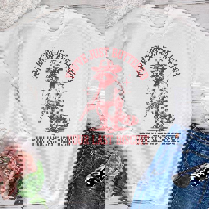 Cowboy Raccoon Youth Crewneck Sweatshirt - Fun Casual Wear