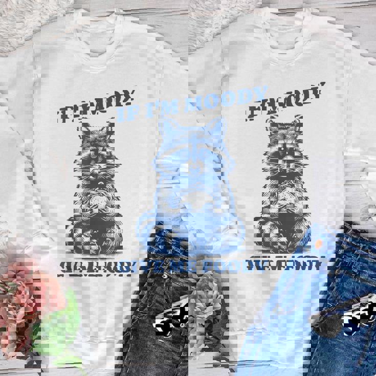 Raccoon Trash Panda Youth Sweatshirt - Moody & Funny Meme