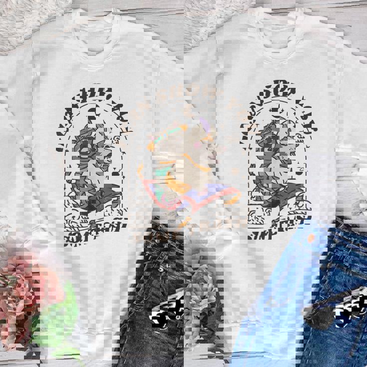 Youth Crewneck Sweatshirt - Raccoon & Possum - Fun Animal Art