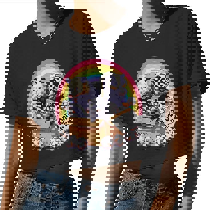 Adopt Street Cat & Wildlife | Vintage Women's Crop Top