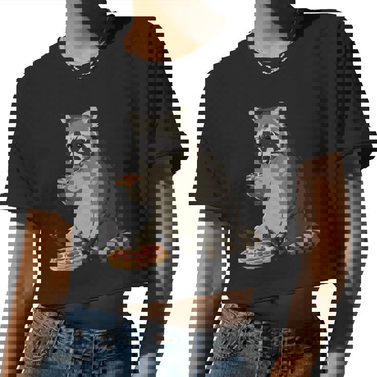 Alien UFO Raccoon Crop Top - Fun & Unique Style for Women