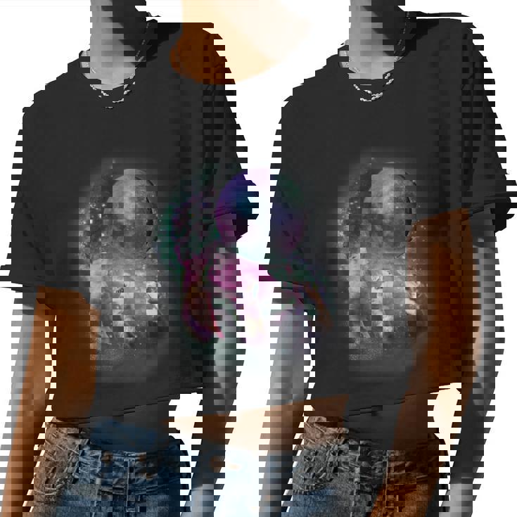 Ferret Crop Top - Women's Moon Magic Design | Casual & Fun Style