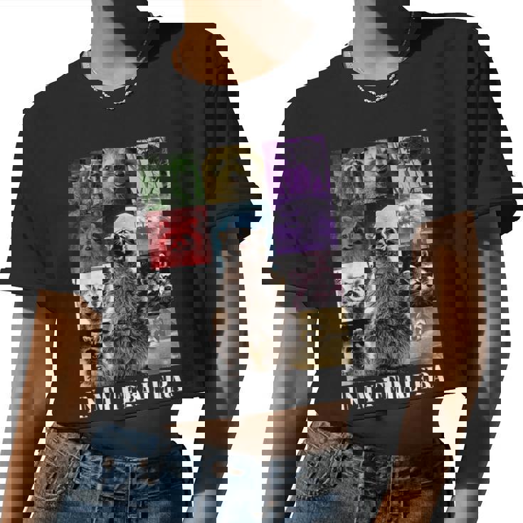 In My Feral Era Crop Top - Raccoon Meme for Women - Fun & Trendy