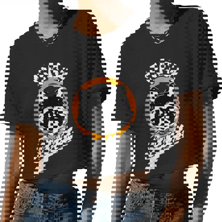 Raccoon Cartoon Crop Top – Casual Style for All Seasons