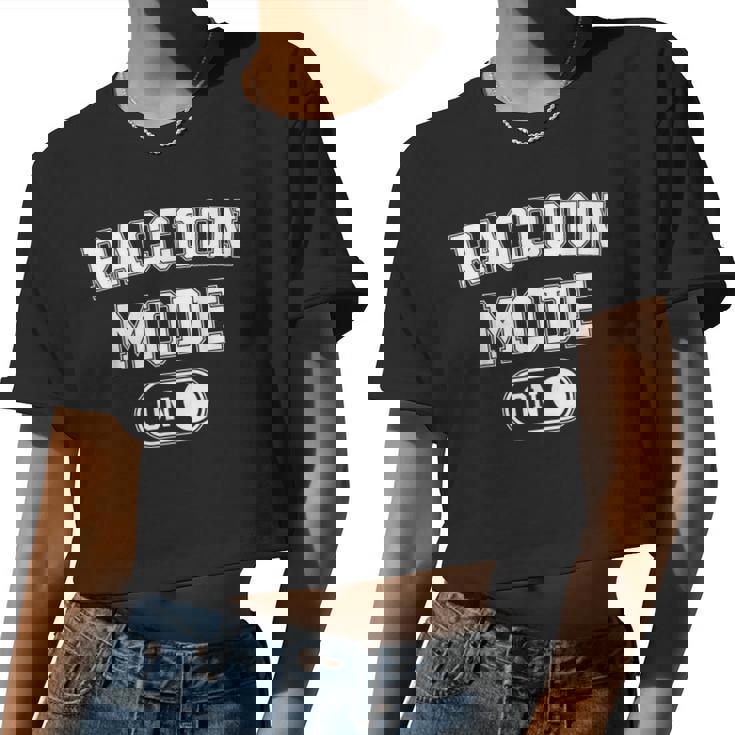Raccoon Crop Top for Women | Trash Panda Animal Lover Outfit
