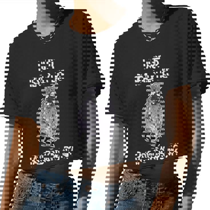 Raccoon Love Crop Top for Women | Cute Wildlife Appreciation