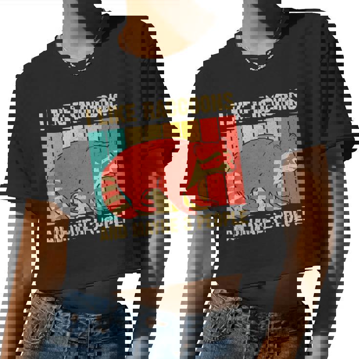Raccoon Lover Unisex Crop Top - Introvert Themed Apparel