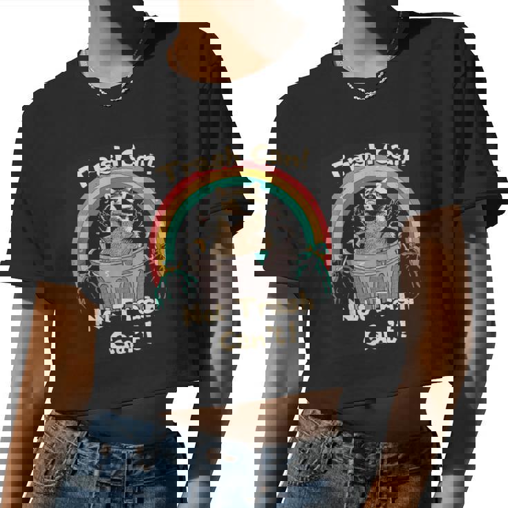 Raccoon Women's Crop Top | Eco-Friendly Wildlife Theme