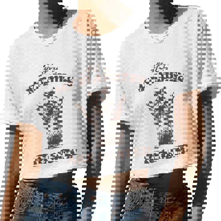 Raccoon Crop Top | Quirky Statement for Fun-Filled Days