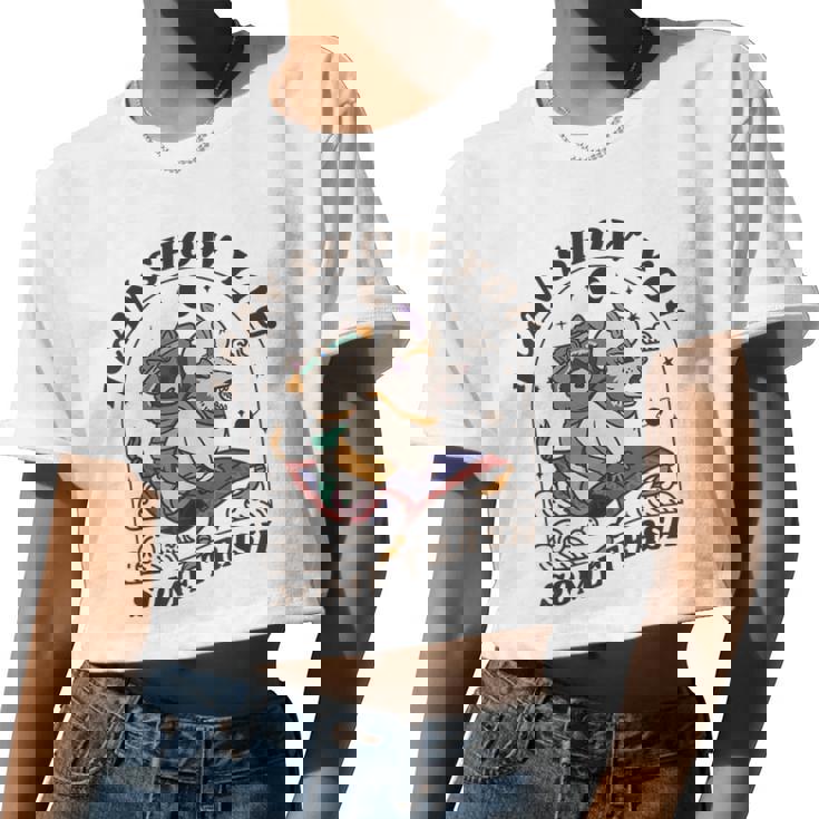 I Can Show You Some Trash Raccoon Possum Raccoon Tee Women Crop Top