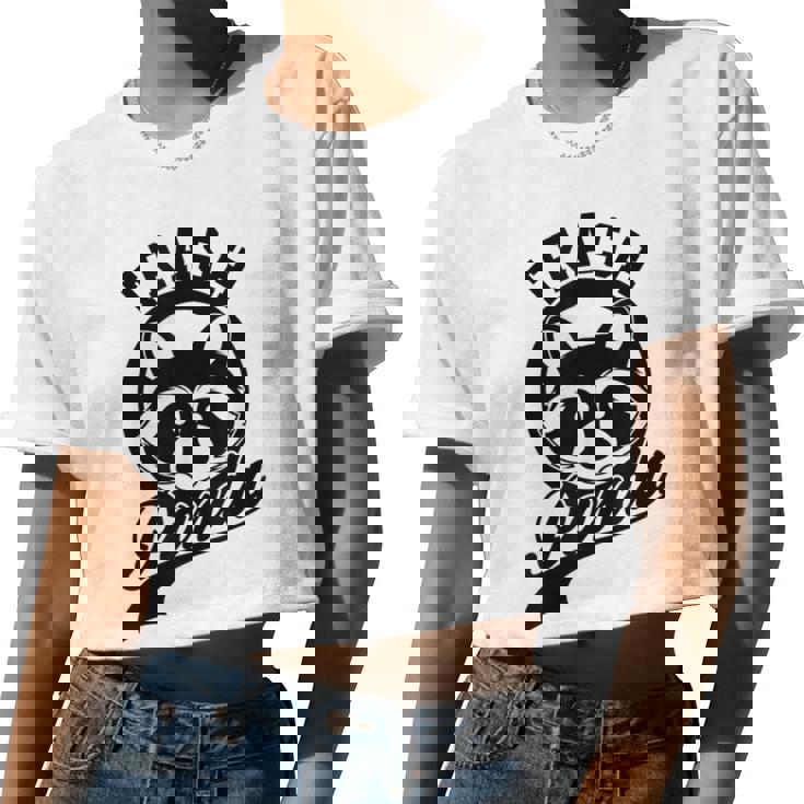 Trash Panda Raccoon Crop Top | Funny Meme for Women