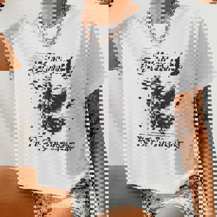 Raccoon Design Grey Crop Top - Women's Fun Fashion Tee