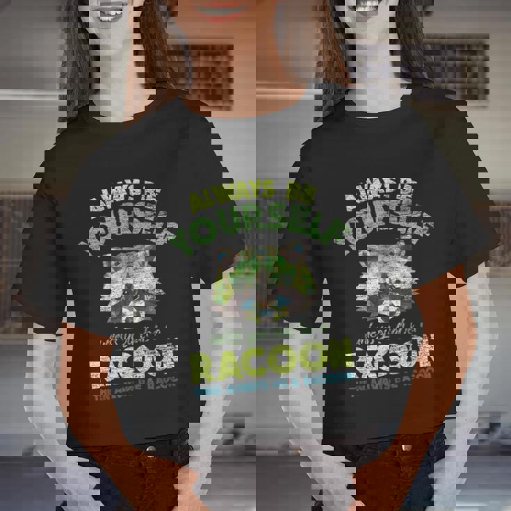 Always Be A Raccoon Women's Crop Top | Whimsical Design