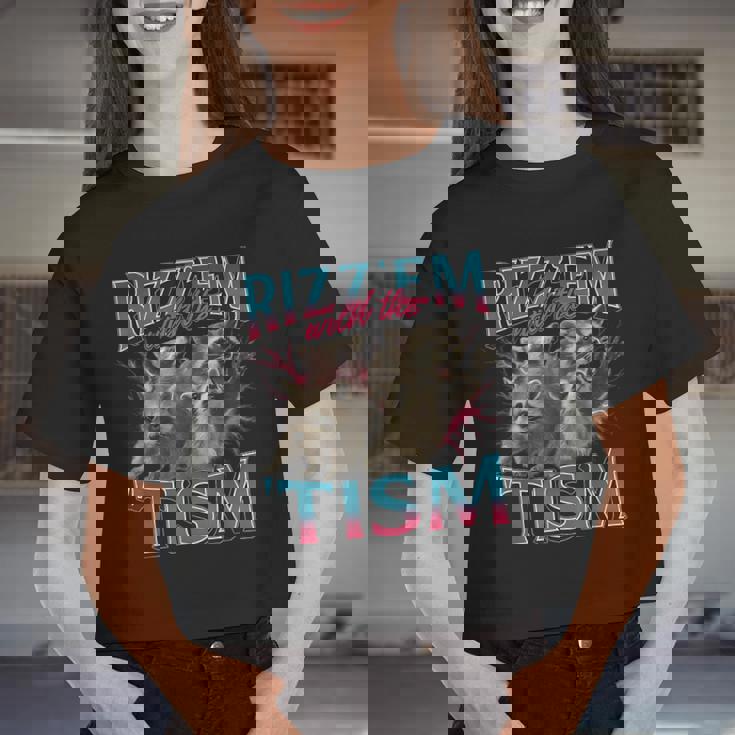 Autistic Raccoon Meme Women's Crop Top - Fun, Quirky Style