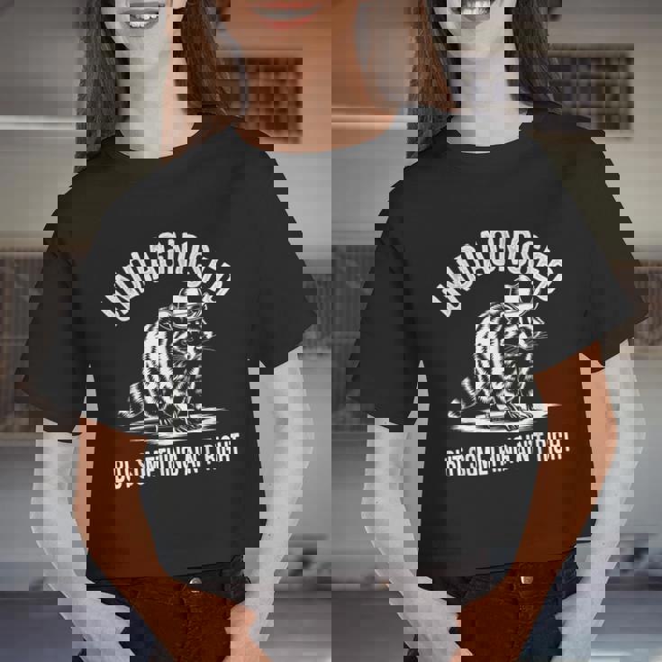 Cowboy Raccoon Women's Crop Top - Quirky Attitude, Casual Fun
